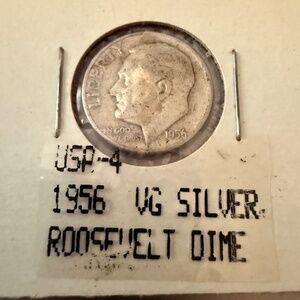 1956 Roosevelt Silver Dime
